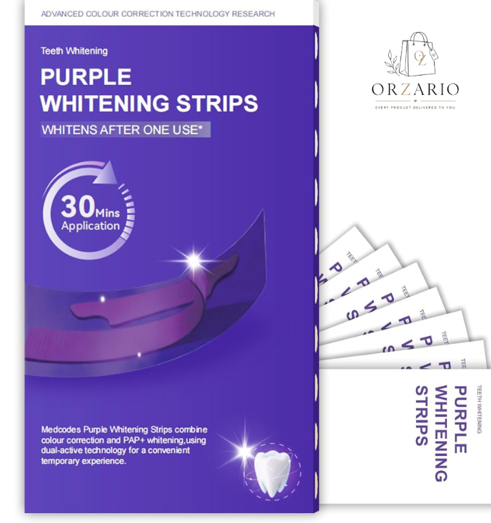 Purple Teeth Whitening Strips