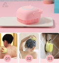 Silicone Soft Cleaning Body Bath Brush Shampoo Dispenser
