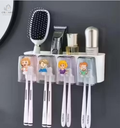 Toothbrush Holder with Multi-Slot Organizer for Bathroom