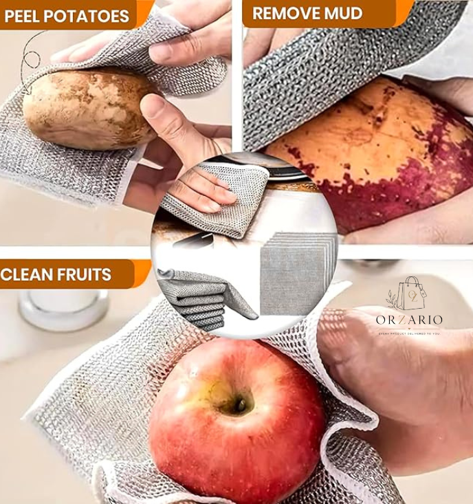 Double Layered Non-Scratch Wire Dishcloth