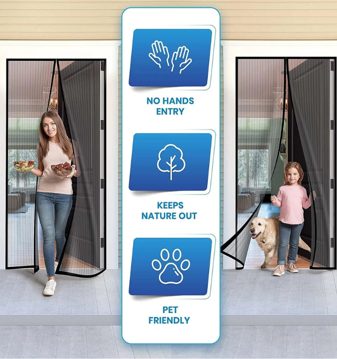 Magnetic Mosquito Net for Door