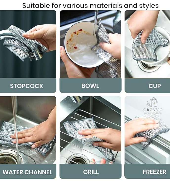 Double Layered Non-Scratch Wire Dishcloth