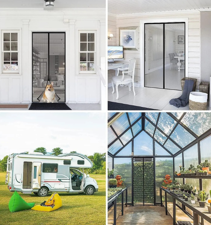 Magnetic Mosquito Net for Door