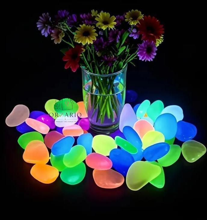 Luminous Stones - Mixed Color Glow Stones (100 pcs)