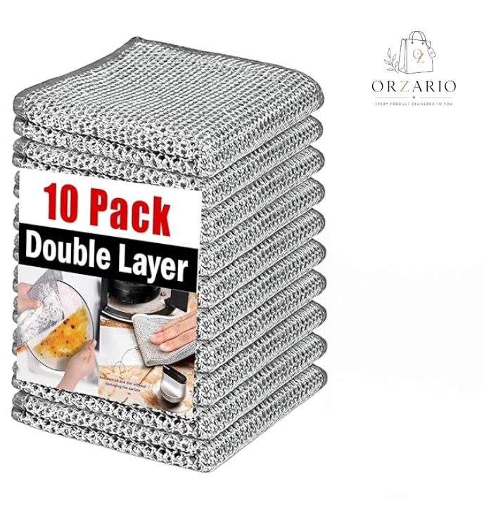 Double Layered Non-Scratch Wire Dishcloth