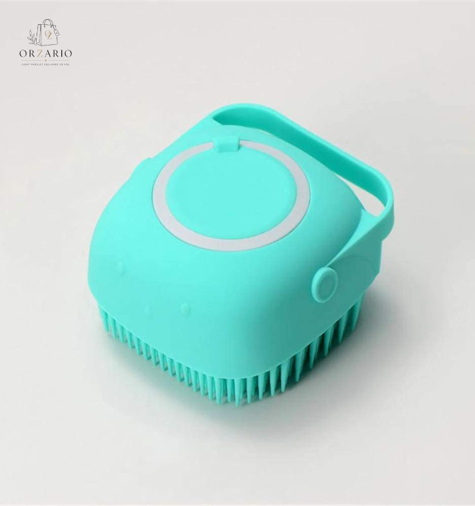 Silicone Soft Cleaning Body Bath Brush Shampoo Dispenser