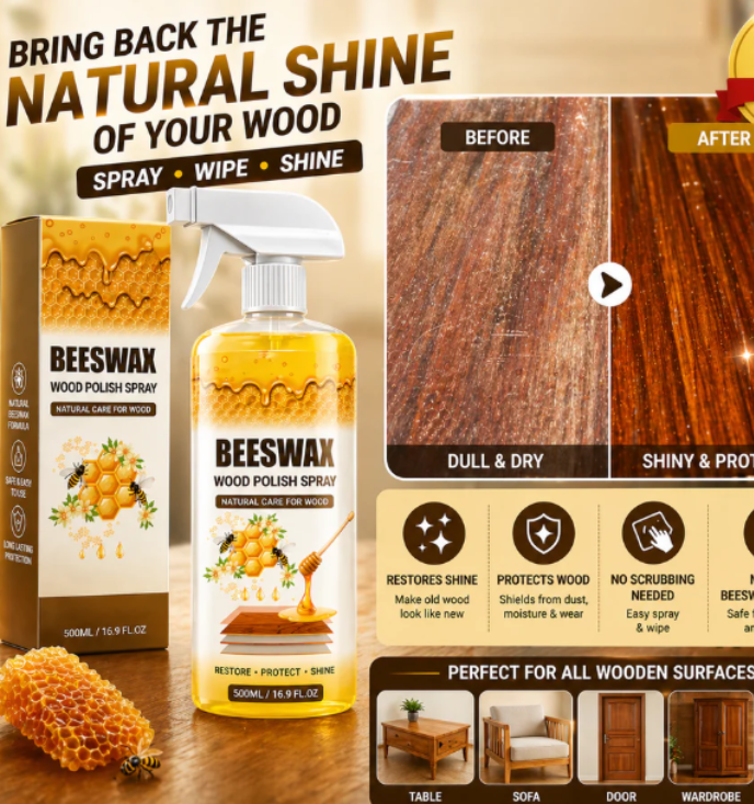 Beeswax Wood Polish Spray