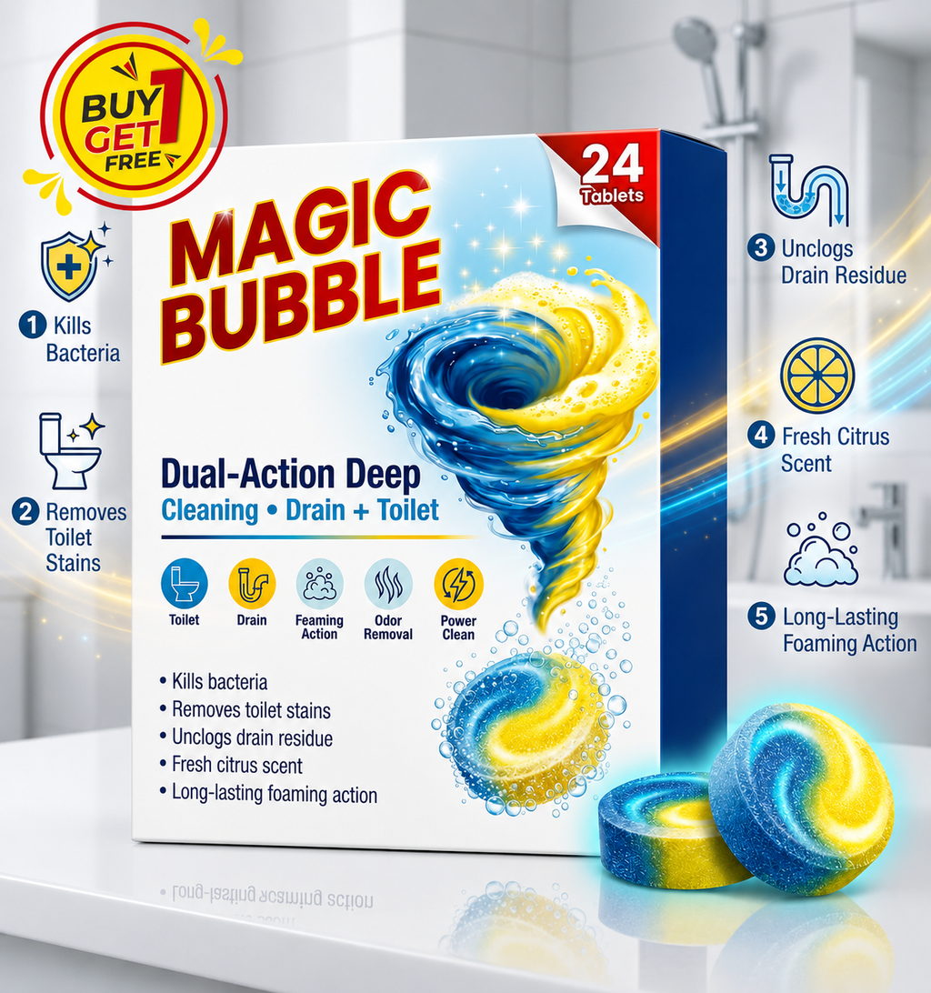 Magic Bubble Toilet Cleaning Tablets (24 Tablets)